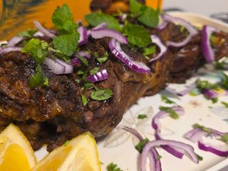 Pakistani leg of lamb roast