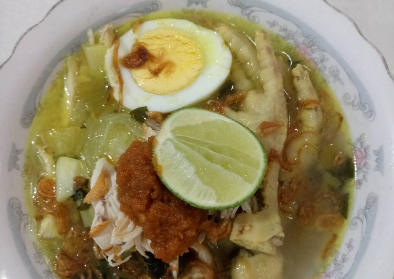 Sop ayam ceker