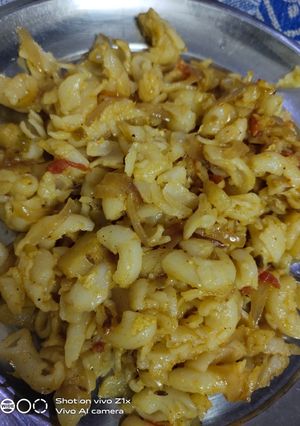 A picture of Masala macroni.