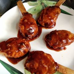 A picture of Indo Chinese  veg lollipops.