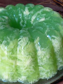 Foto resep Resep puding karang rasa melon