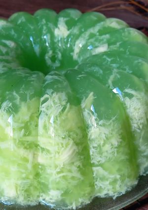 Foto resep Resep puding karang rasa melon
