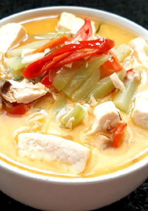 Foto resep Labu Siam, Tongkol, dan Tahu Masak Santan