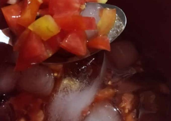 Easiest Way to Make Yummy Es rujak tomat