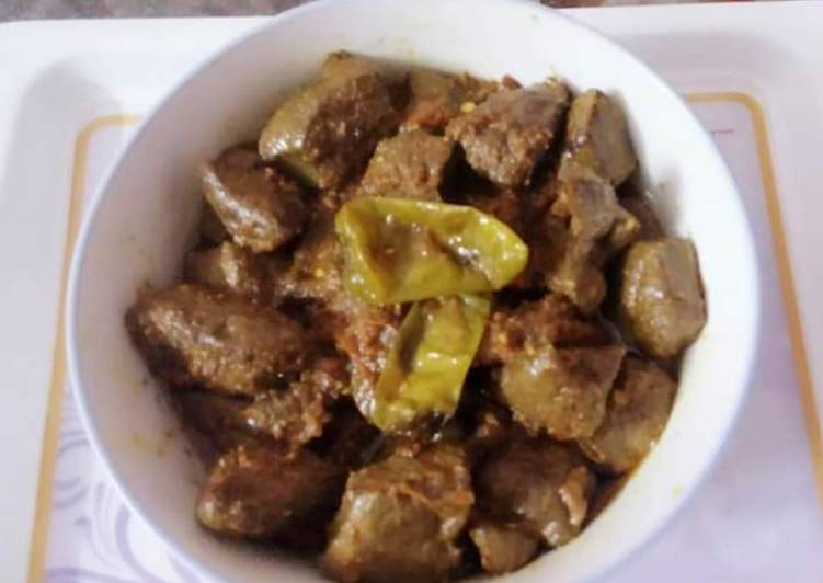 Steps to Prepare Homemade MUTTON LIVER In Clay pan