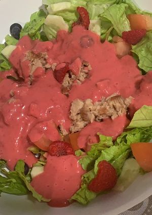 Foto principal de Ensalada con vinagreta de frambuesa