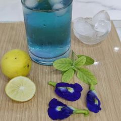 A picture of Butterfly pea flower Drink.