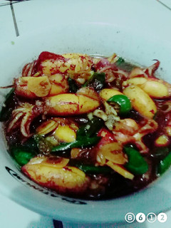 Foto resep Cumi cumi cabe hijau
