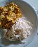 KETO: Scrambled egg and Cabbage