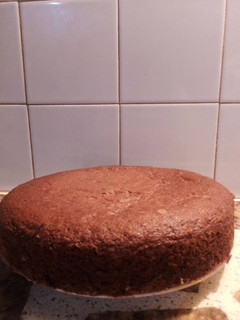 Una foto de Torta de chocolate y banana
