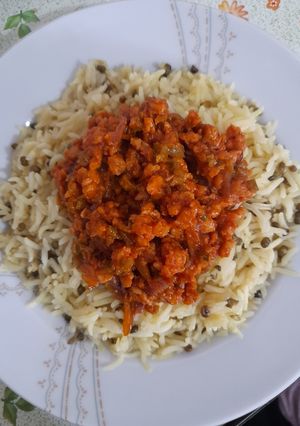 عکسی از دستور کته ماش و خوراک❤