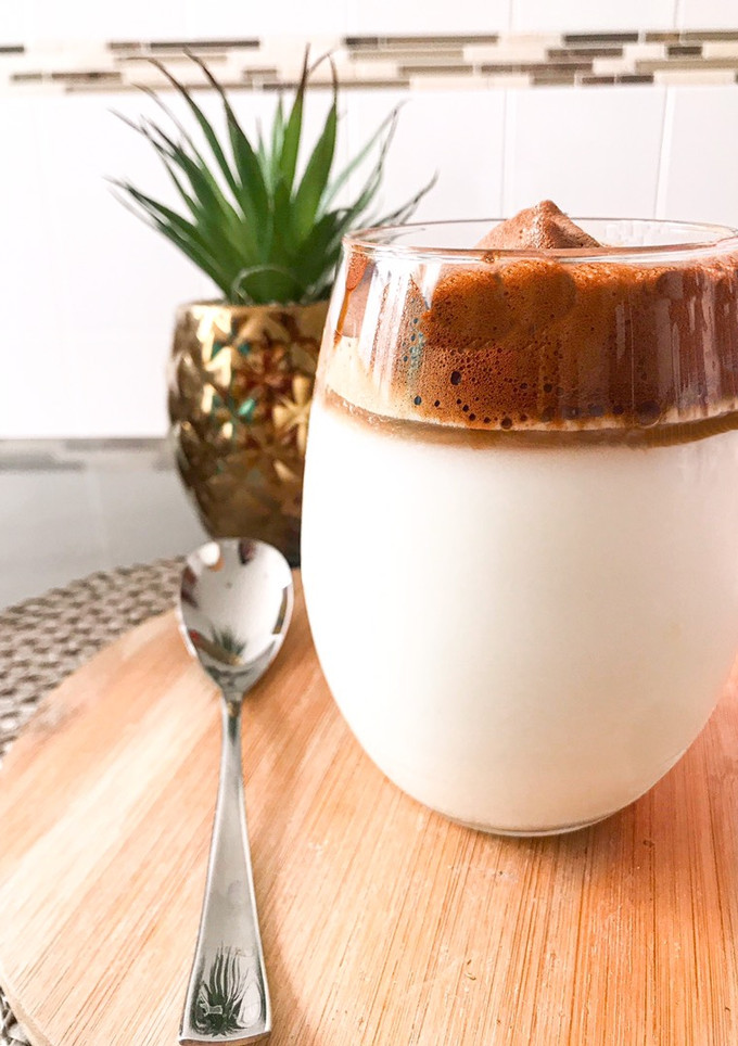 Una foto de Dalgona café saludable
