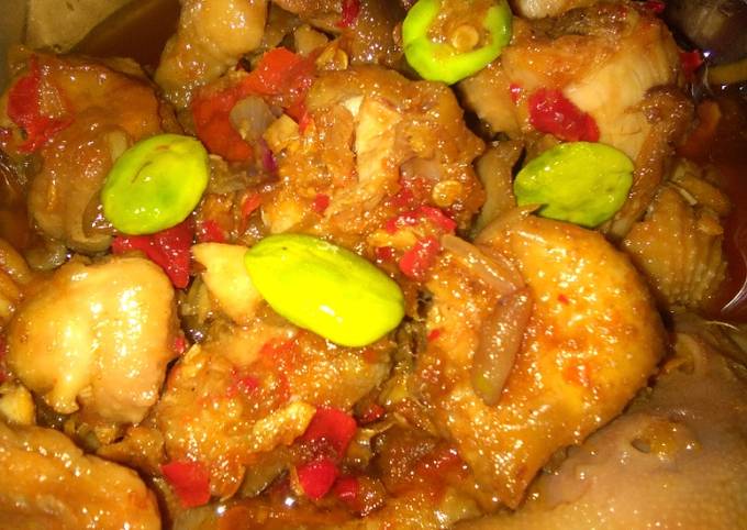Resep memasak Ayam petai gongso pedas dijamin nikmat
