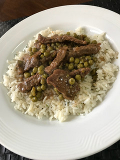 Zöldborsós marha tokány recept fotója