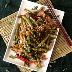 A picture of Chinese French Beans Stir Fry.