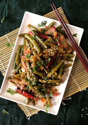 A picture of Chinese French Beans Stir Fry.