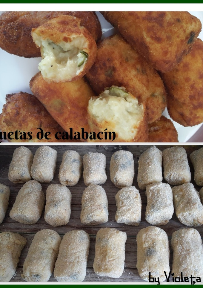 Una foto de Croquetas de calabacín (en thermomix)