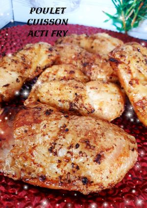 Une photo de Poulet rôti cuisson à air chaud acti Fry 😋 #Airfryer #avril