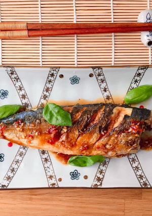 Hình của món Cá Mackerel Chiên Nước Mắm Tỏi Ớt.