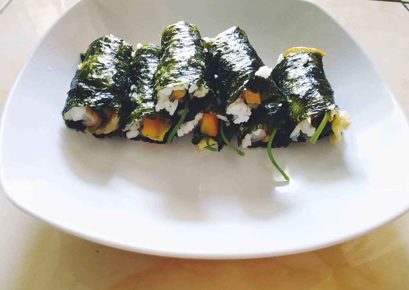 Kimbab mini (simple enak dan sehat)