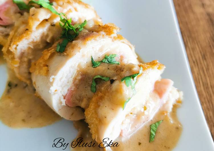 Langkah Mudah untuk Membuat 🇨🇭Chicken Cordon Bleu, Menggugah Selera