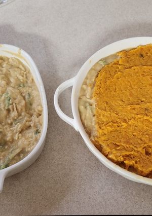 A picture of Leftover Thanksgiving Shepards Pie.
