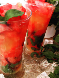 Watermelon and five alive mocktail ainihin hoton girkin