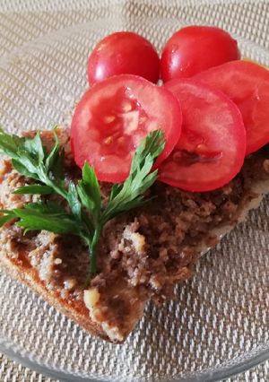 Sült kenőmájas recept fotója