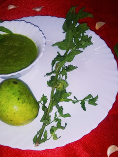A picture of Kairi Mint Jaggery Chutney.