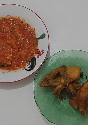 Foto resep Ayam goreng sambel kukus