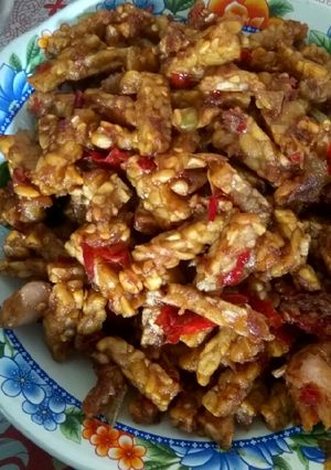Foto resep Oseng tempe pedas