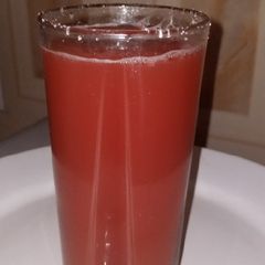 A picture of Cucumber and water lemon juice.