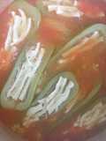 Calabazas rellenas de frijoles con queso a la Mario, s