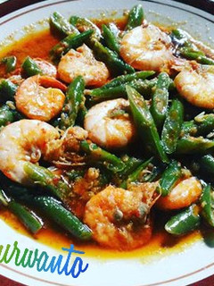 Foto resep Tumis buncis udang bumbu kuning