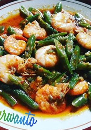 Foto resep Tumis buncis udang bumbu kuning