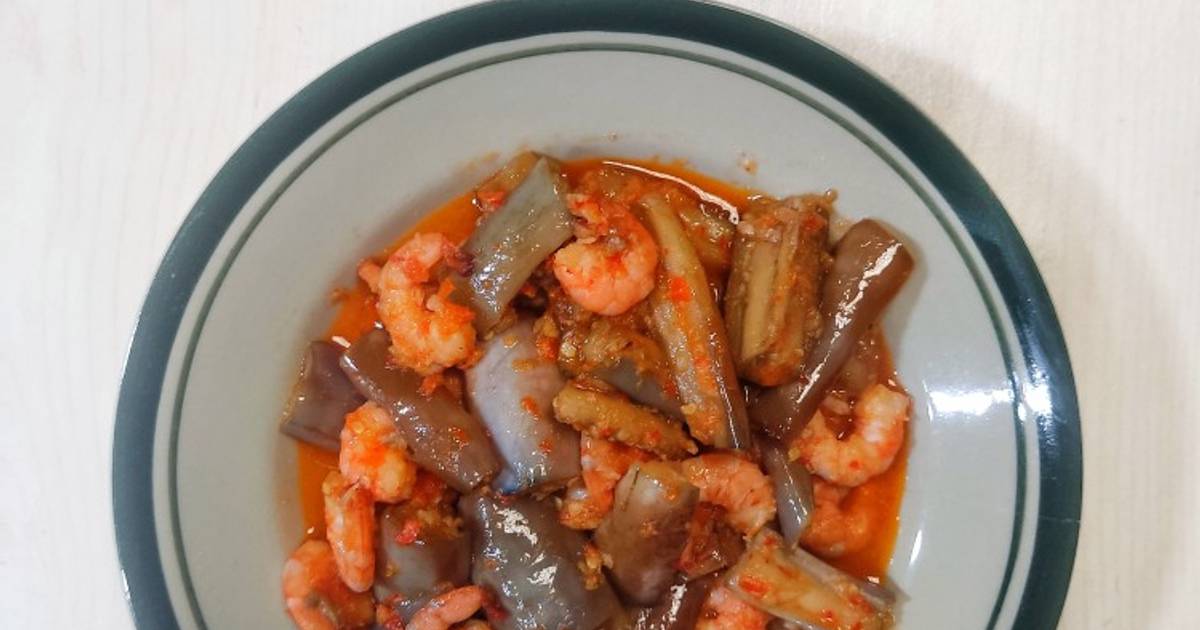 Resep Terong Ungu Masak Udang Oleh Nyanyah Cookpad