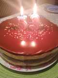Tarta de la abuela con cobertura de chocolate brillante 🍫