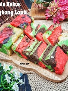 Foto resep Bolu Kukus Singkong Pelangi