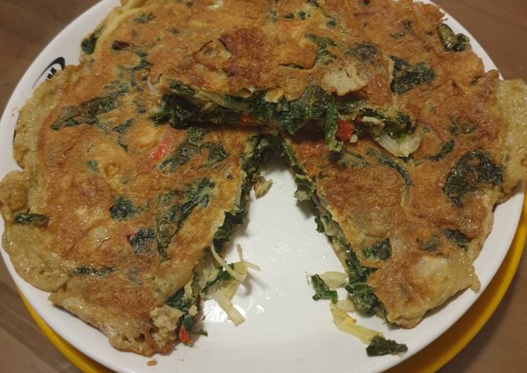 Resep Telur dadar daun singkong yang Menggugah Selera