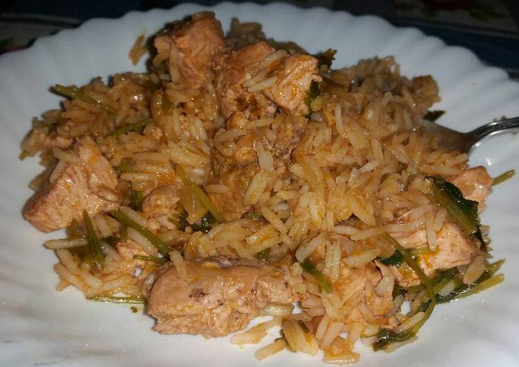 Easy Recipe: Appetizing Rice and boneless chicken