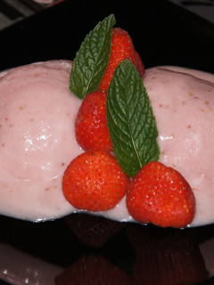 Una foto de Helado casero de Fresa