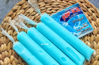 Bagaimana Membuat Es Lilin Pop Ice Vanilla Blue yang Bisa Manjain Lidah