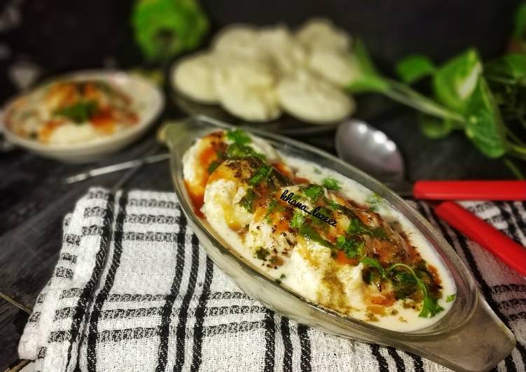 No-fry Dahi Bhalle or Zero-Oil Dahi Bhalla