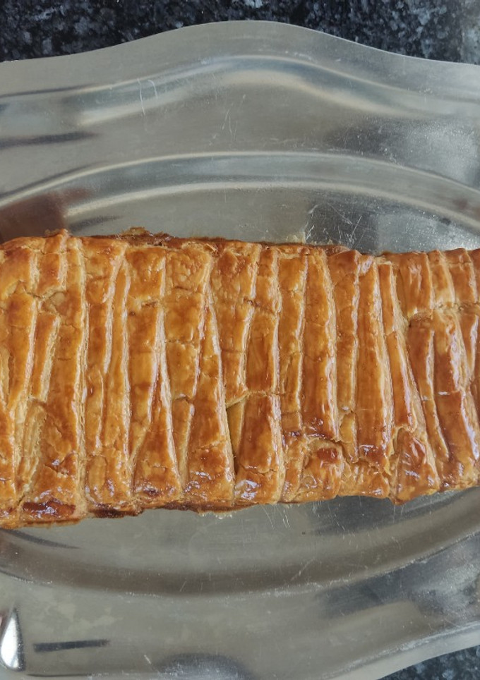 Una foto de Trenza hojaldre y chocolate