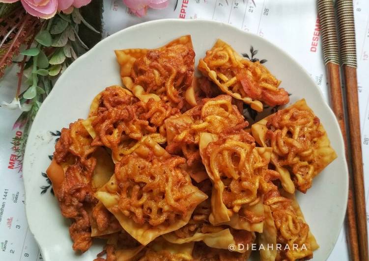 Resep Pangsit Goreng Mie Instan ✨, Enak