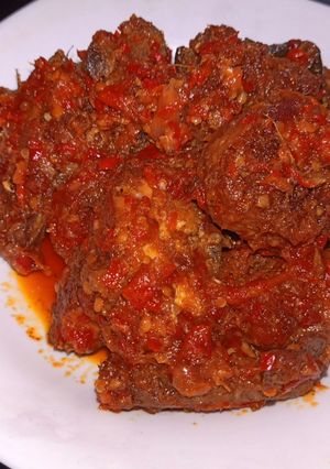 Foto resep Ayam balado Padang simpel ala bunda azka