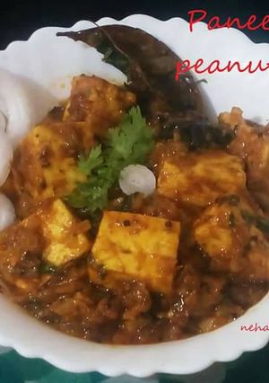 A picture of Paneer peanut butter masala.