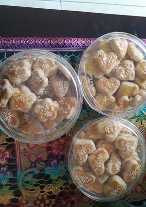 Foto resep Roti kacang bertabur wijen