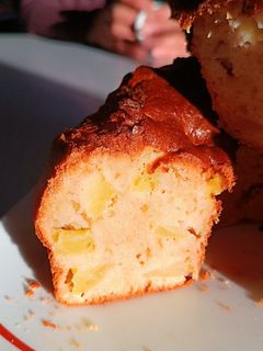 A picture of Apple and Yogurt Cake in the Air Fryer.