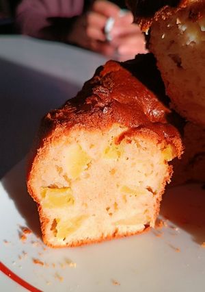 A picture of Apple and Yogurt Cake in the Air Fryer.